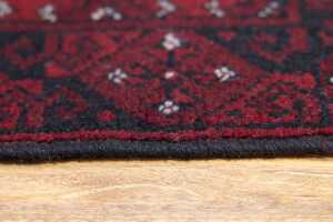 Set of three Afghan Turkman handmade wool rugs - 65 x 45cm - 4