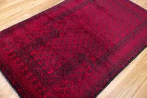 Afghan handmade wool prayer rug - 146 x 90cm - 3