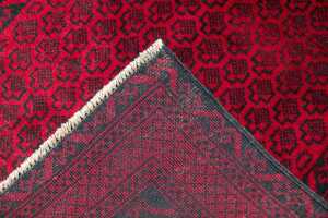 Afghan handmade wool prayer rug - 146 x 90cm - 6