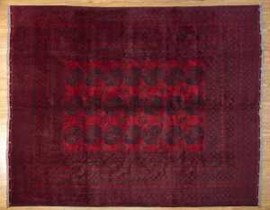 AFghan Elephant foot handmade wool rug - 377 x 303cm