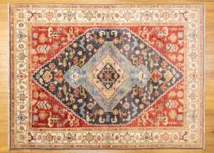 Afghan Chobi handmade wool rug - 204 x 152cm