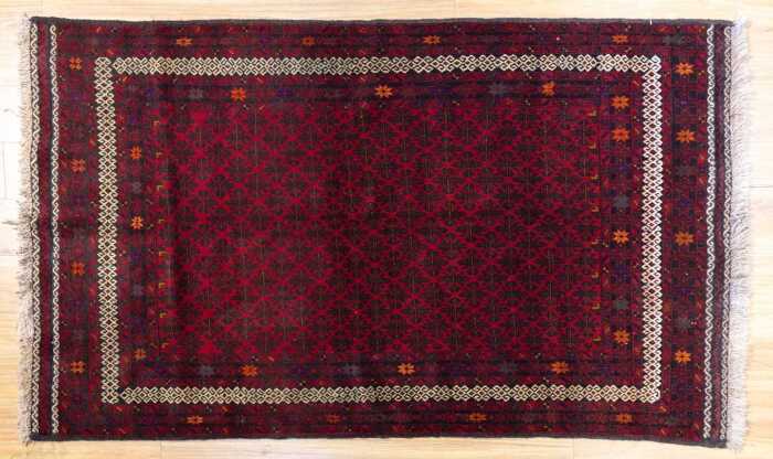 Persian Baluchi handmade wool rug - 205 x 122cm