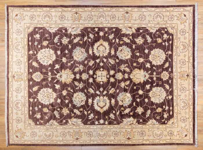 Afghan Chobi handmade wool rug - 237 x 175cm