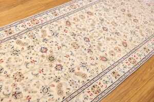 Persian handmade Nain silk and wool runner - 365 x 80cm - 3