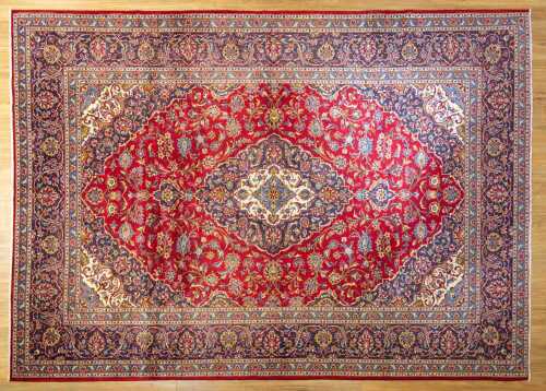 Persian Kashan handmade wool rug - 340 x 245cm
