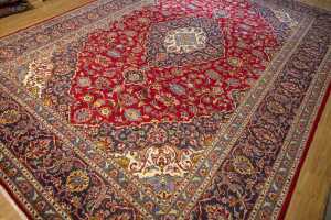 Persian Kashan handmade wool rug - 340 x 245cm - 3
