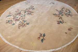 Afghan Chobi handmade wool round rug - 3