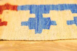 Afghan Chobi Kilim handmade wool rug - 200 x 137cm - 4