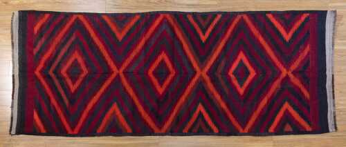 Afghan Kilim handmade wool rug - 355 x 134cm