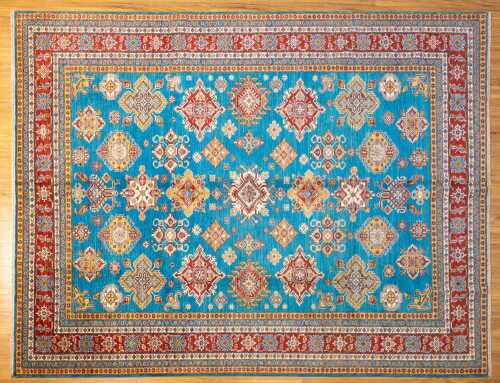 Afghan Kazak handmade wool rug - 345 x 267cm