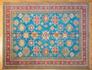 Afghan Kazak handmade wool rug - 345 x 267cm
