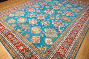 Afghan Kazak handmade wool rug - 345 x 267cm - 3
