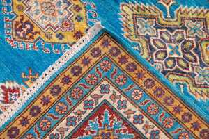 Afghan Kazak handmade wool rug - 345 x 267cm - 6