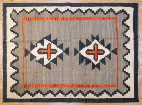 Afghan Chobi Kilim handmade wool rug - 201 x 149cm