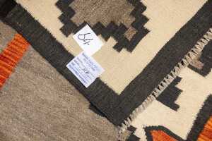 Afghan Chobi Kilim handmade wool rug - 201 x 149cm - 5