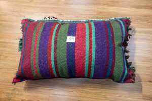 Afghan tent handmade wool pillow - Dimensions 110 x 150cm