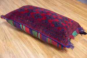 Afghan tent handmade wool pillow - Dimensions 110 x 150cm - 5