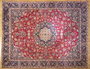 Persian Kashan handmade wool rug - 365 x 280cm