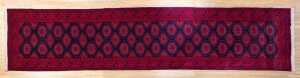 Afghan Saruqi handmade wool runner - 380 x 83cm