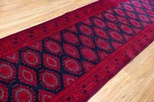 Afghan Saruqi handmade wool runner - 380 x 83cm - 3