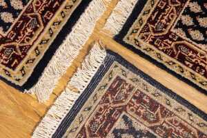 Set of three Persian Mir handmade wool rug - 50 x 50cm - 6