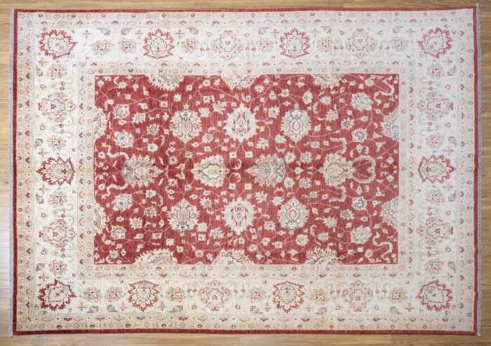 Afghan Chobi handmade wool rug - 378 x 263cm