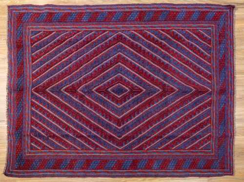 Afghan Mashwani handmade wool rug - 181 x 141cm