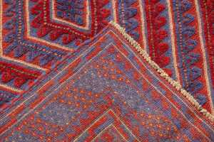 Afghan Mashwani handmade wool rug - 181 x 141cm - 6