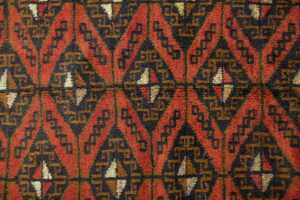 Persian Baluchi handmade wool rug - 185 x 103cm - 2