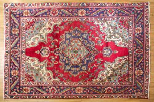 Persian Hamadan handmade wool rug - 300 x 197cm