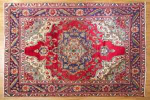Persian Hamadan handmade wool rug - 300 x 197cm