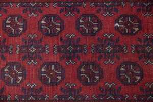 Afghan Turkman Camel feet handmade wool runner - 282 x 81cm - 2