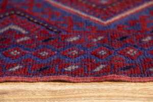 Afghan Mashwani handmade wool runner - 248 x 53cm - 4