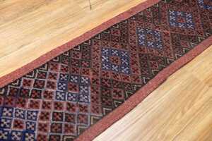 Afghan Mashwani handmade wool runner - 240 x 43cm - 3