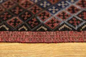 Afghan Mashwani handmade wool runner - 240 x 43cm - 4