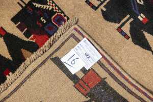 Afghan war Baluchi handmade wool rug - 146 x 87 cm - 5