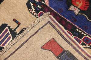 Afghan war Baluchi handmade wool rug - 146 x 87 cm - 6
