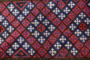 Afghan Mashwani hand made wool rug - 235 x 41cm - 2