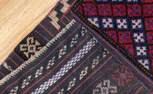 Afghan Mashwani hand made wool rug - 235 x 41cm - 6