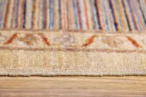 Set of three Afghan Chobi Stripi handmade wool rug - 70 x 52cm - 4