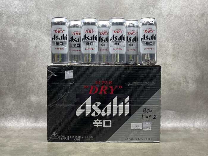 Super Dry Asahi, thirty one cans