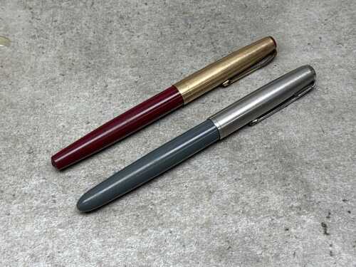 Two Parker fountain pens