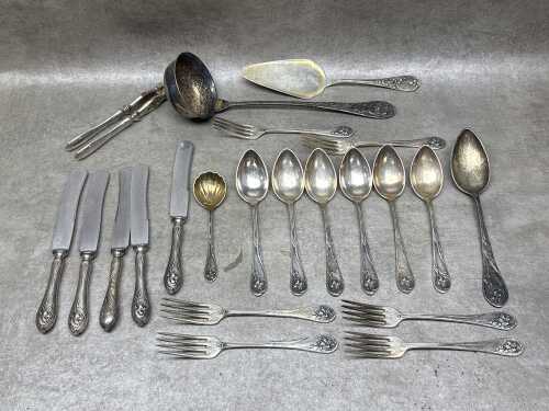 Vintage silver plated cutlery including Polish flatware