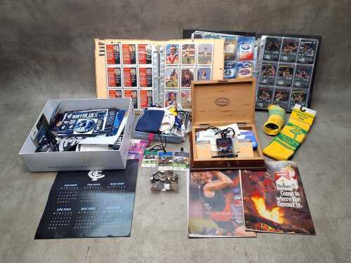 Collection of sporting memorabilia