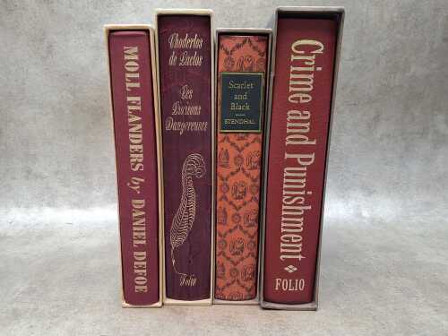Four Folio Society books in slipcases