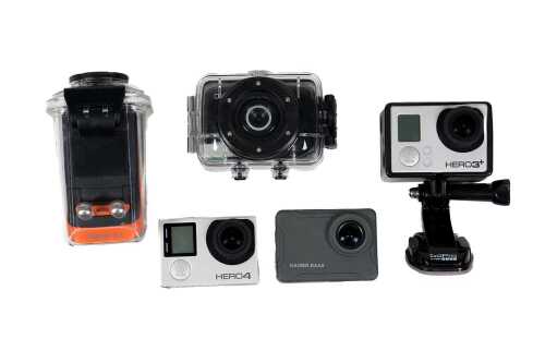 Group of 5 assorted Action Cameras