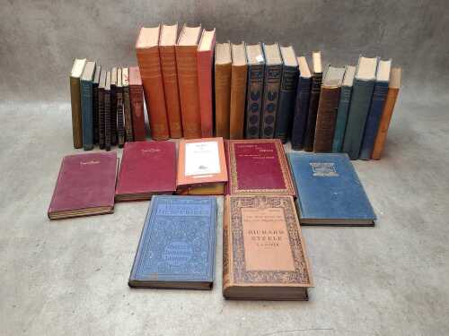 Antique and vintage books, including Homer's Iliad