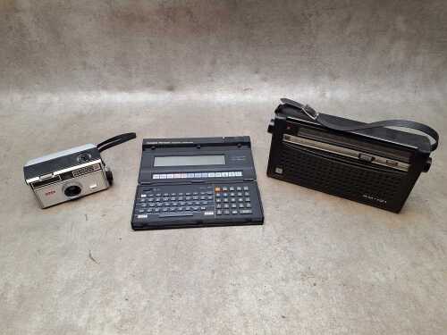 Vintage and retro tech including Casio PB-1000 personal computer