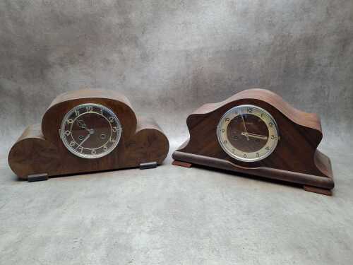 Two Art Deco German mantel clocks