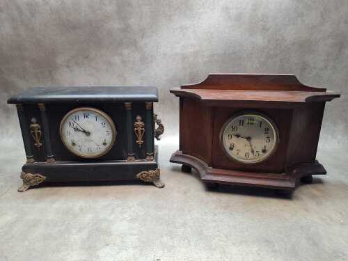 Two antique Sessions mantel clocks